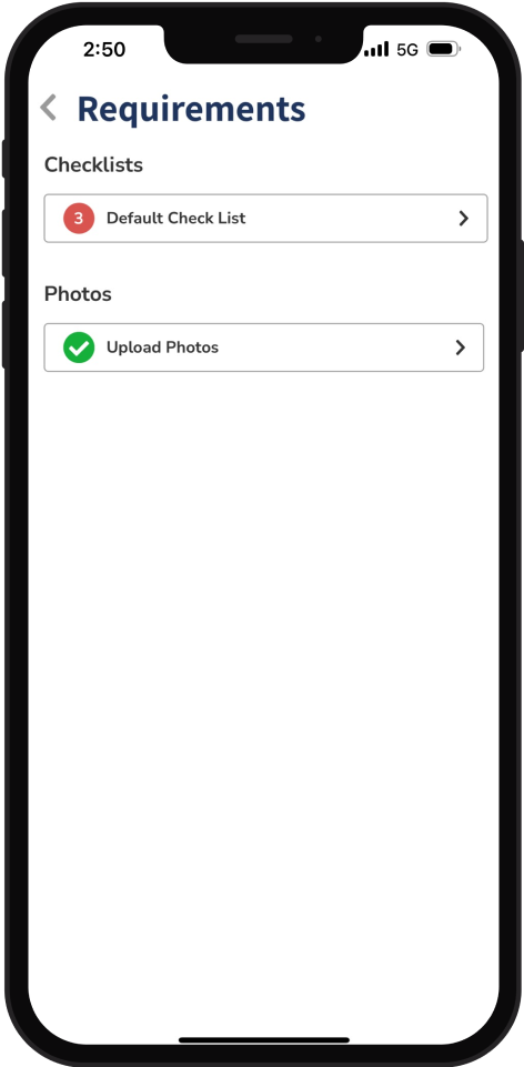 Phone with requirements